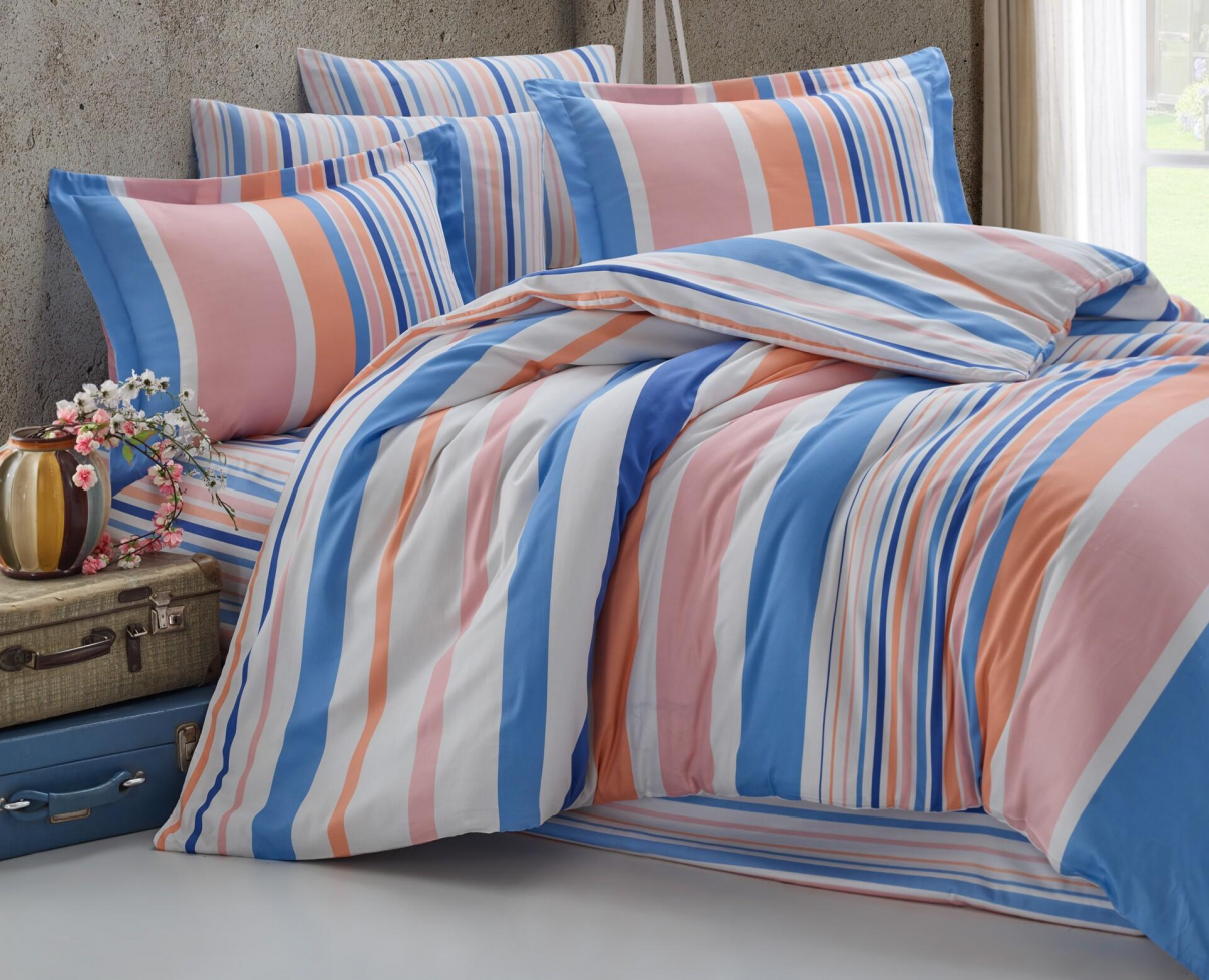 Bavlněný povlak na polštář Mart blue-pink, Výběr rozměru: - 45x60