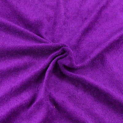 Froté prostěradlo tmavě fialové 120x200 cm