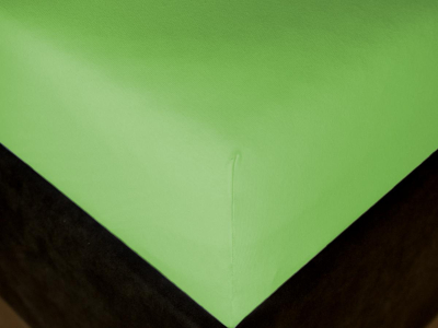 Jersey prostěradlo EXCLUSIVE světle zelené, Výběr rozměru - 90x200cm jednolůžko