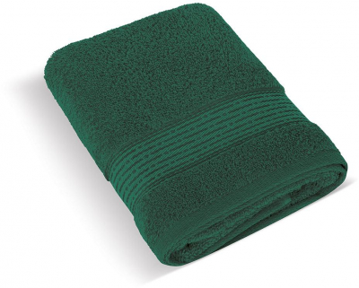 Froté ručník 50x100 cm proužek 450g tmavě zelená